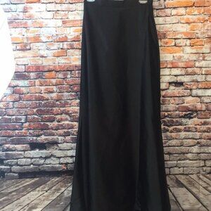 Black Tadashi long satin dressy skirt!